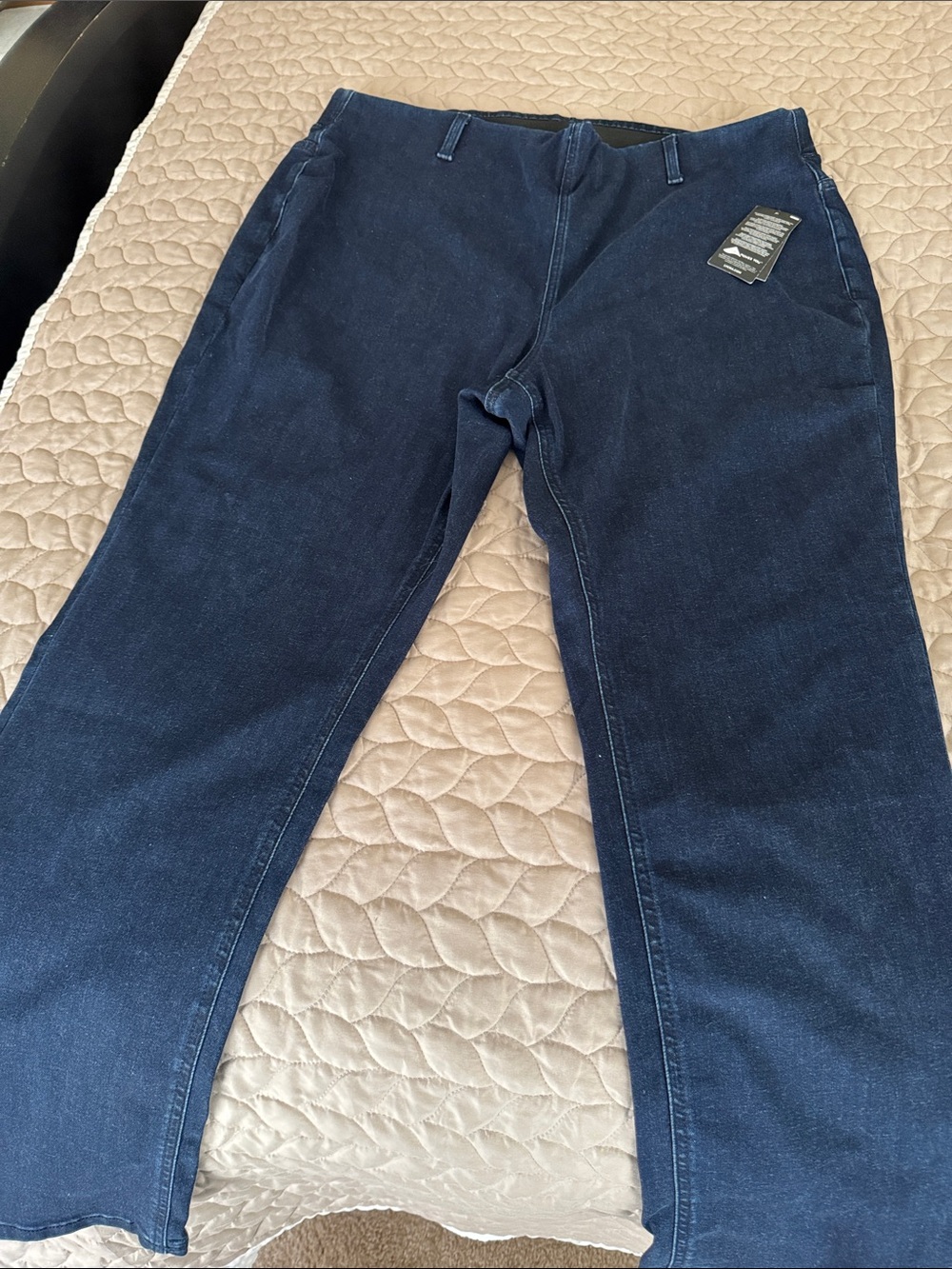Denim&Co Dark Navy Straight Leg Jeans